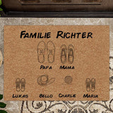 Familienschuhe - Familien-Fußmatte