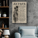 An Papa (hochkant) - Eltern-Leinwand