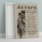 An Papa (hochkant) - Eltern-Leinwand