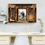 Immer bei dir (an ihn) - Paar-Leinwand