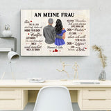 An meinen Schatz (an sie - Zeichenstil) - Paar-Leinwand