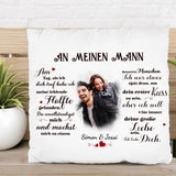 An meinen Schatz (an ihn) - Paar-Kissen