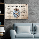 An meinen Opa - Großeltern-Leinwand