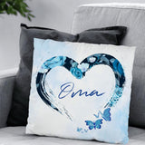 Schmetterlinge im Herzen - Großeltern-Kissen