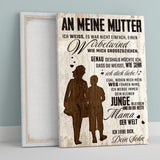 An meine Mutter - Eltern-Leinwand