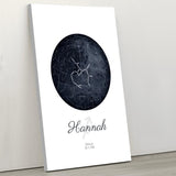 Sternenkarte - Familien-Leinwand