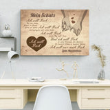 Ich will dich - Paar-Leinwand