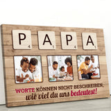 Familien Scrabble (Für Papa) - Eltern-Leinwand