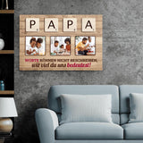 Familien Scrabble (Für Papa) - Eltern-Leinwand