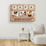 Familien Scrabble (Für Papa) - Eltern-Leinwand