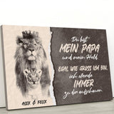 Papa für immer - Eltern-Leinwand