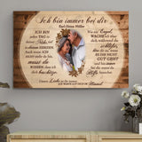 Ich bin immer bei dir - Partner-Leinwand