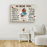 Besonders (An sie) - Paar-Leinwand