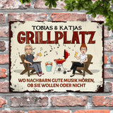 Grillzeit - Outdoor-Türschild