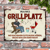 Mein Grillplatz - Outdoor-Türschild