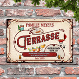 Gute Freunde, gute Zeit - Outdoor-Türschild