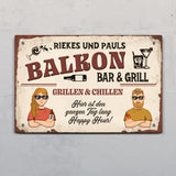 Unser Balkon - Outdoor-Türschild