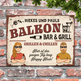 Unser Balkon - Outdoor-Türschild