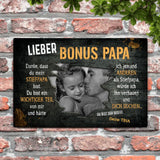 Lieber Bonus Papa - Eltern-Türschild