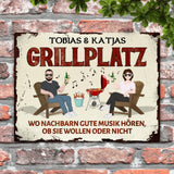 Unser Grillplatz - Outdoor-Türschild