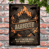 Barbecue - Outdoor-Türschild