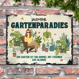 Mein Gartenparadies - Outdoor-Türschild