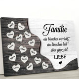 Weihnachten mit der Familie - Familien-Leinwand