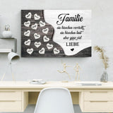 Weihnachten mit der Familie - Familien-Leinwand