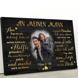 Meine fehlende Hälfte (an ihn) - Paar-Leinwand