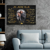 Meine fehlende Hälfte (an sie) - Paar-Leinwand