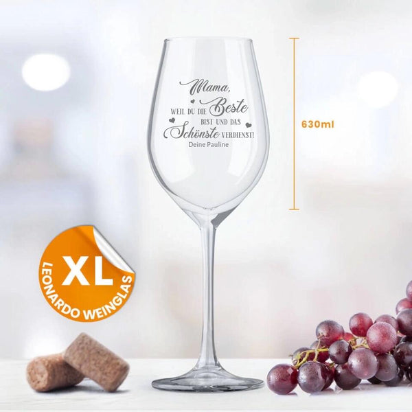 Die Beste - Eltern-Weinglas XXL