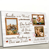 Familienglück - Familien-Leinwand