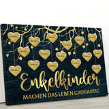 Die besten Enkelkinder - Großeltern-Leinwand