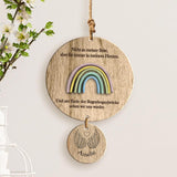 Engel - Familien-Holzanhänger