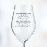 Arzneimittel - Freunde-Weinglas