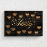 We are Family - Familien-Leinwand