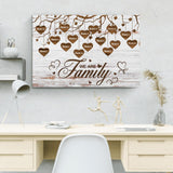 We are Family (Rustikal) - Familien-Leinwand