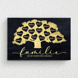 Heimat des Herzens - Familien-Leinwand