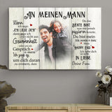 Mein Happy End (an ihn) - Paar-Leinwand