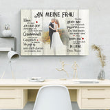 Mein Happy End (an sie) - Paar-Leinwand