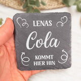 Getränke - Familien-Schieferuntersetzer