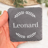 Mein Platz - Familien-Schieferuntersetzer