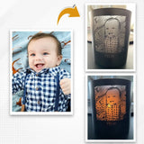 Personalisiertes Premium Teelicht Mein Papa mit Gravur für Mama & Papa – Motiv 2