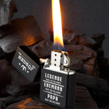 Papa seit - Eltern-Benzinfeuerzeug