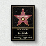 Leinwand "Bester Papa der Welt" mit Namen personalisiert von Love & Faith zum Vatertag