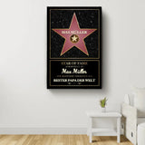 Leinwand "Bester Papa der Welt" mit Namen personalisiert von Love & Faith zum Vatertag