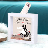 Zur Hochzeit - Paar-Holzspardose