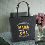 Ich habe zwei Titel - Eltern-Filztasche