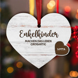 Meine Enkelkinder - Großeltern-Herzen Ornament
