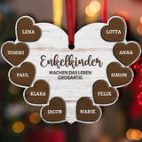 Meine Enkelkinder - Großeltern-Herzen Ornament